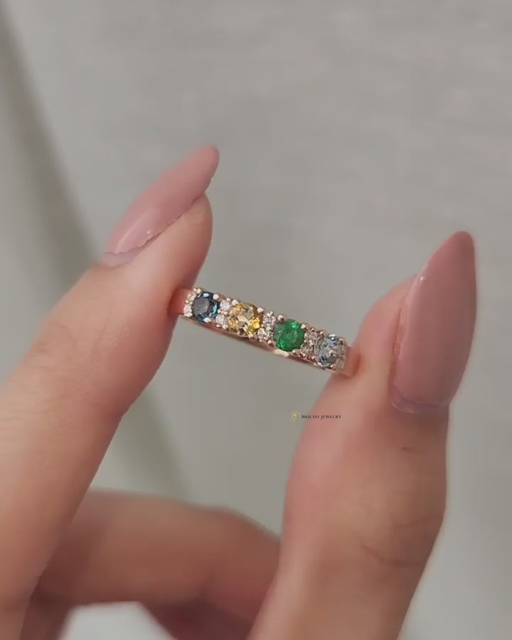 Round Birthstone Ring