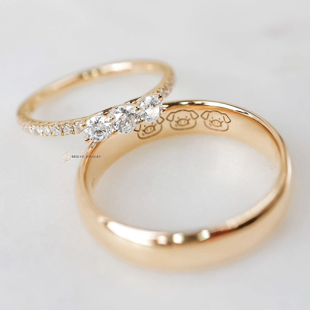 Three Little Pigs Ring Set