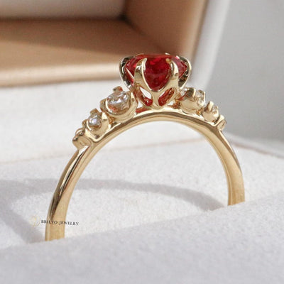 Crown-Inspired Engagement Ring