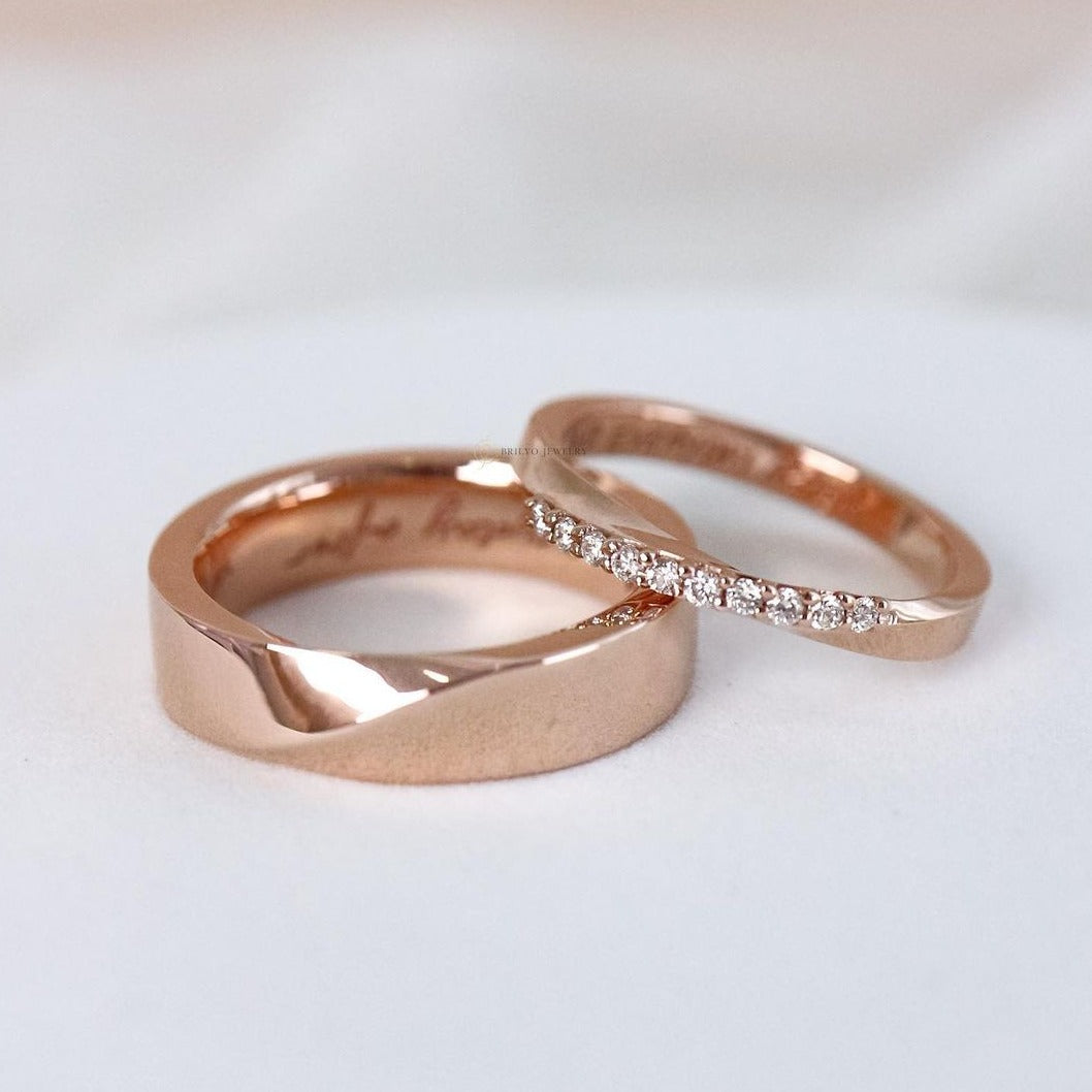 Mobius Strip Wedding Rings