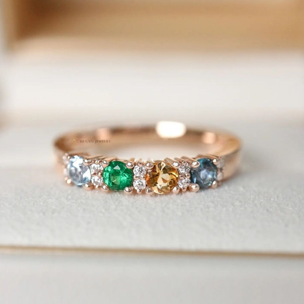 Round Birthstone Ring