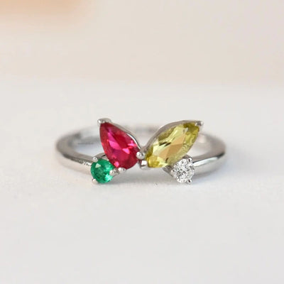 Chevron Family Ring