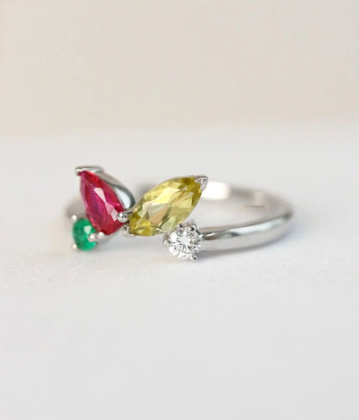 Chevron Family Ring
