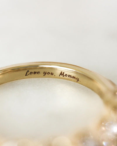 "Love You Mommy" Eternity Ring