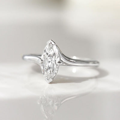Lord of the Rings Inspired Marquise Diamond Ring