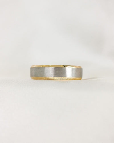 Two-Toned Diamond Wedding Bands