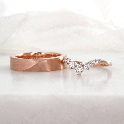 Chevron and Mobius Strip Wedding Band
