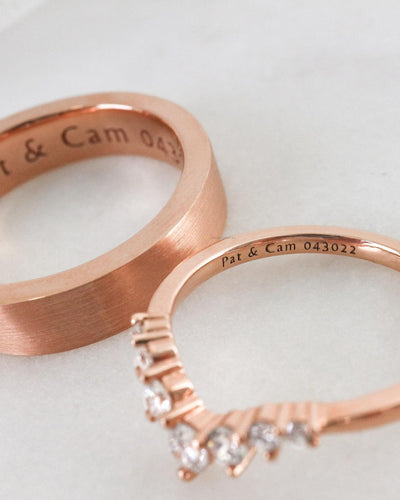 Chevron and Mobius Strip Wedding Band