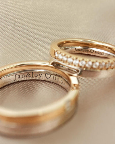 Two-toned Wedding Rings