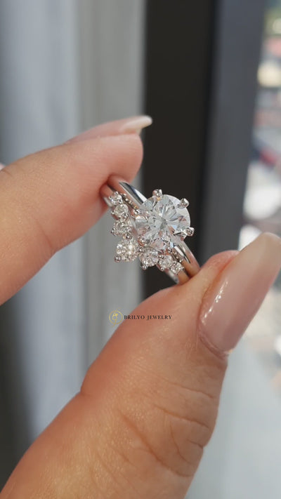 Chevron Diamond Ring