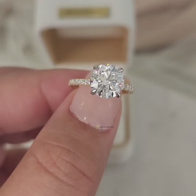 Custom Two-toned Engagement Ring